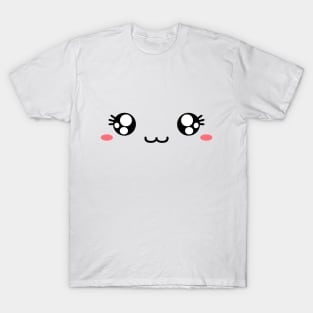 Cute Female Cate Face T-Shirt